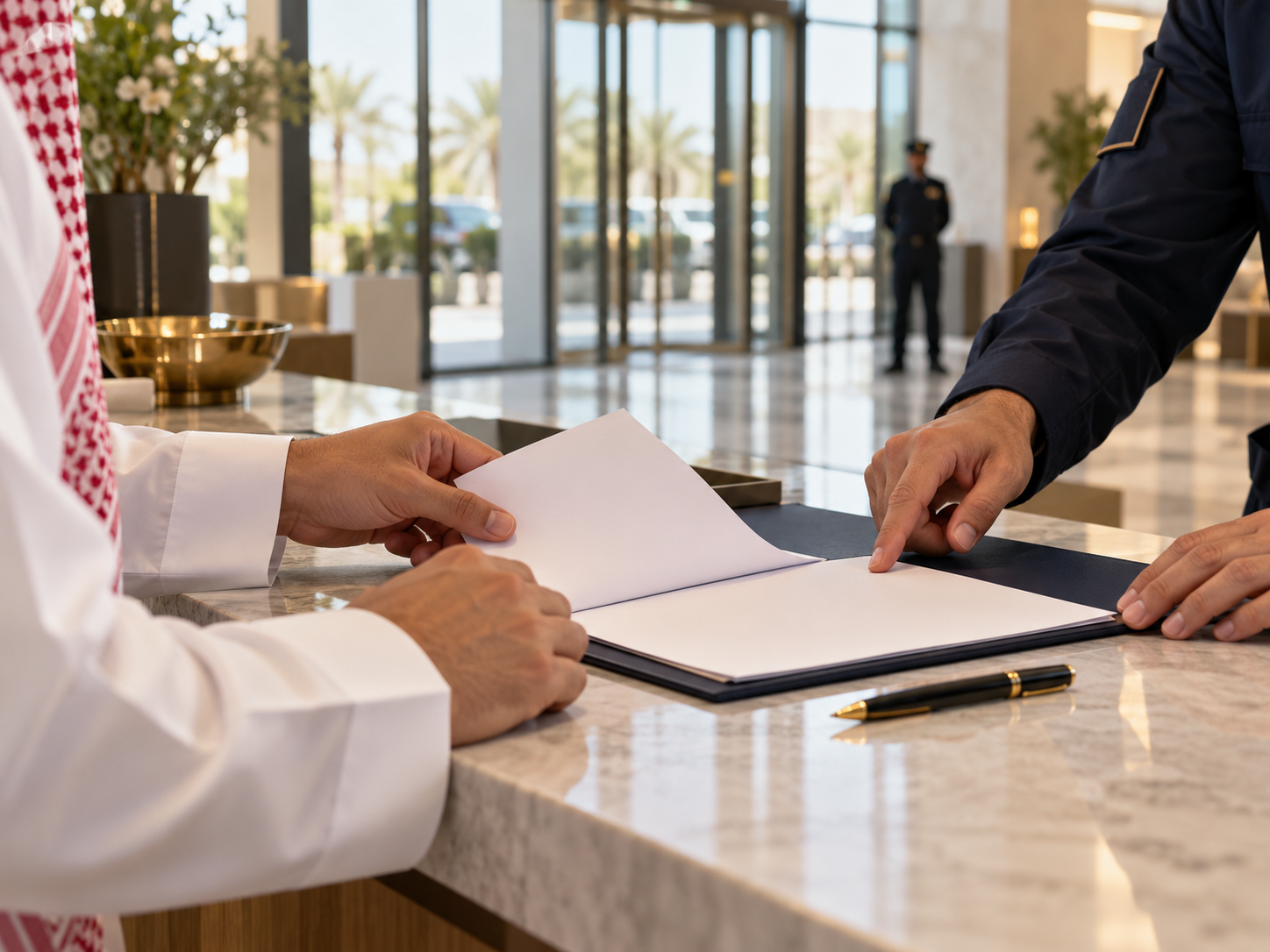 Reviewing a security service agreement
